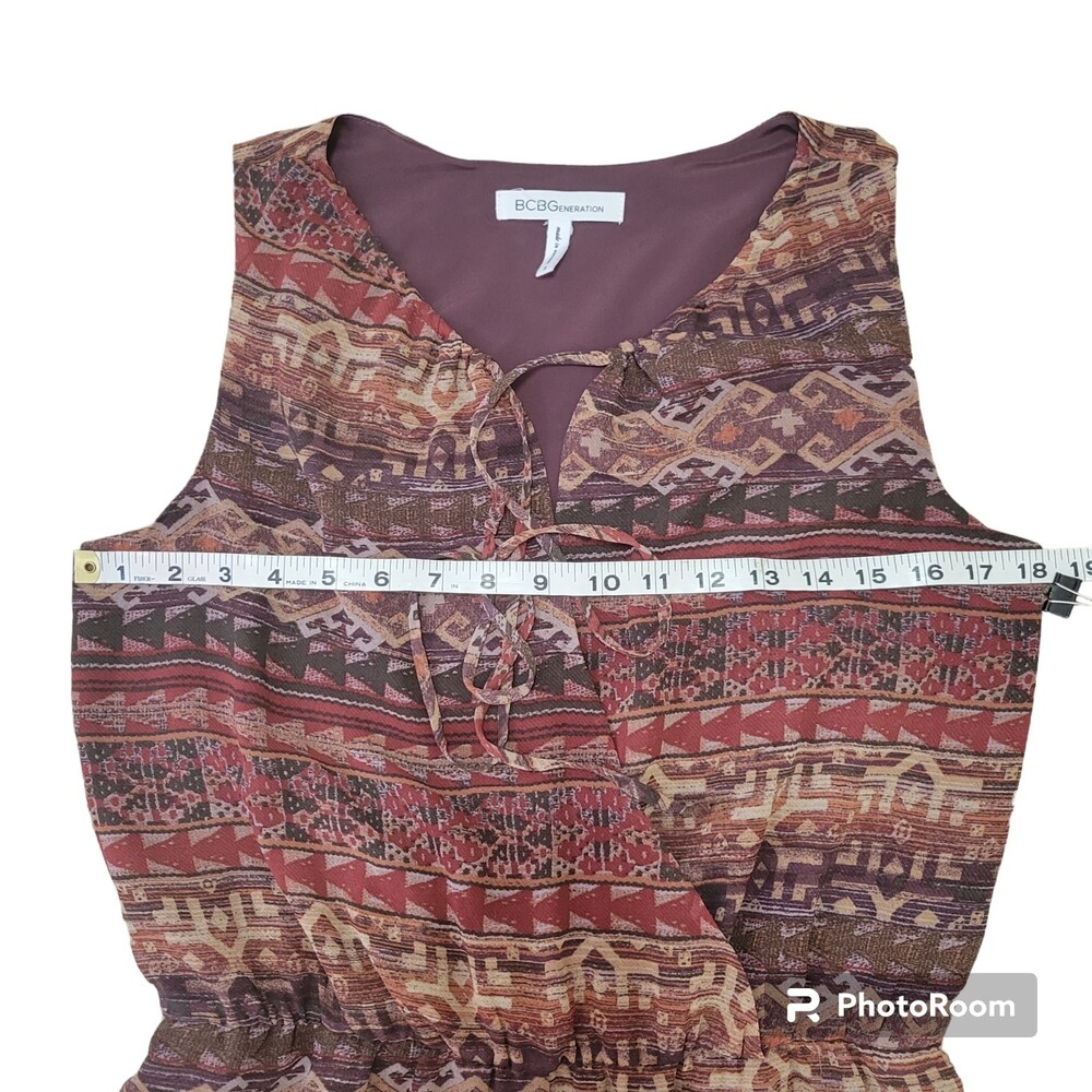 Bcbgeneration Aztec Print Brown Multicolor Sleeve… - image 8